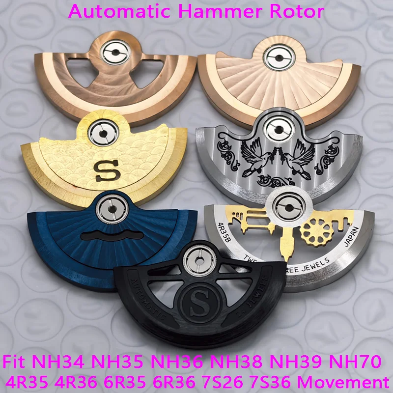 NH35 NH36 Watch Movement Rotor Oscillating Weight Rotor Fit NH34 NH38 NH39 4R 6R 7S NH36 Watch Movement Customize Rotor Parts
NH35 NH36 Watch Movement Rotor Oscillating Weight Rotor Fit NH34 NH38 NH39 4R 6R 7S NH36 Watch Movement Customize Rotor Parts