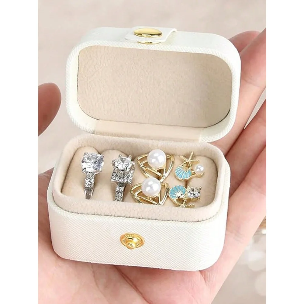 1pc Travel Ring Box, Mini Ring Storage Box, PU Leather Jewelry Box, Portable Earring Storage Box, Jewelry Storage Accessories/Co
1pc Travel Ring Box, Mini Ring Storage Box, PU Leather Jewelry Box, Portable Earring Storage Box, Jewelry Storage Accessories/Co