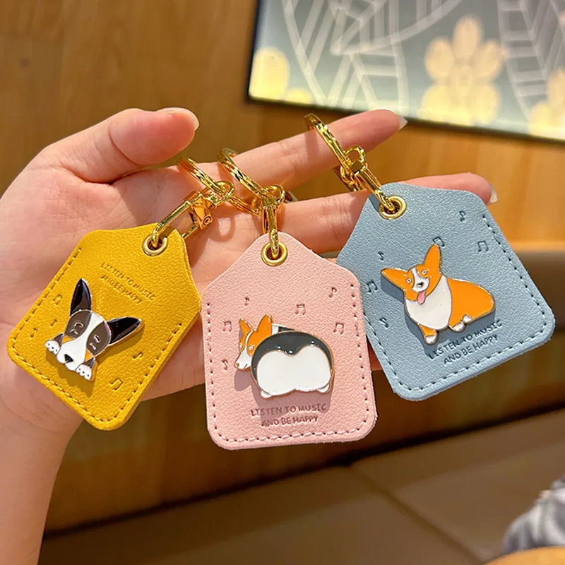 Ladies' Bag Pendants Leather Cartoon Dog Kawaii Cute Sweet Verstaile Bag Accessories Multifunctional Card Bags Keychain For Girl 
Ladies' Bag Pendants Leather Cartoon Dog Kawaii Cute Sweet Verstaile Bag Accessories Multifunctional Card Bags Keychain For Girl