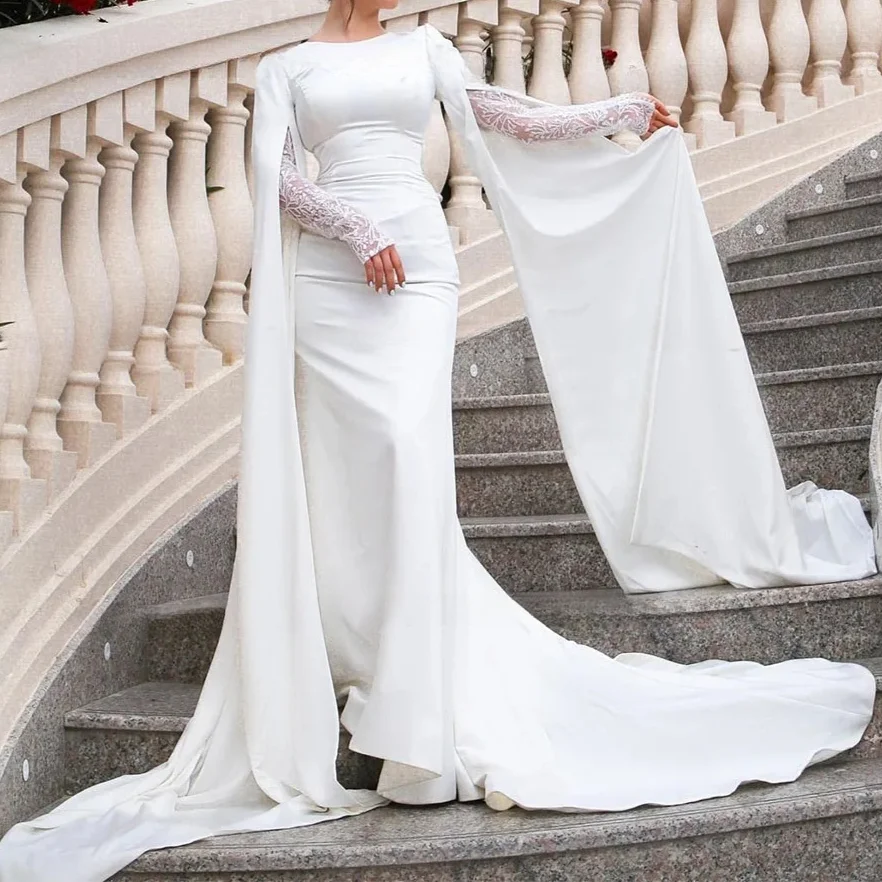 Prom dress 2024 Muslim Simple A-line Wedding Dresses O-Neck Applique Lace Ivory Floor Length Womens dresses dresses for special
Prom dress 2024 Muslim Simple A-line Wedding Dresses O-Neck Applique Lace Ivory Floor Length Womens dresses dresses for special