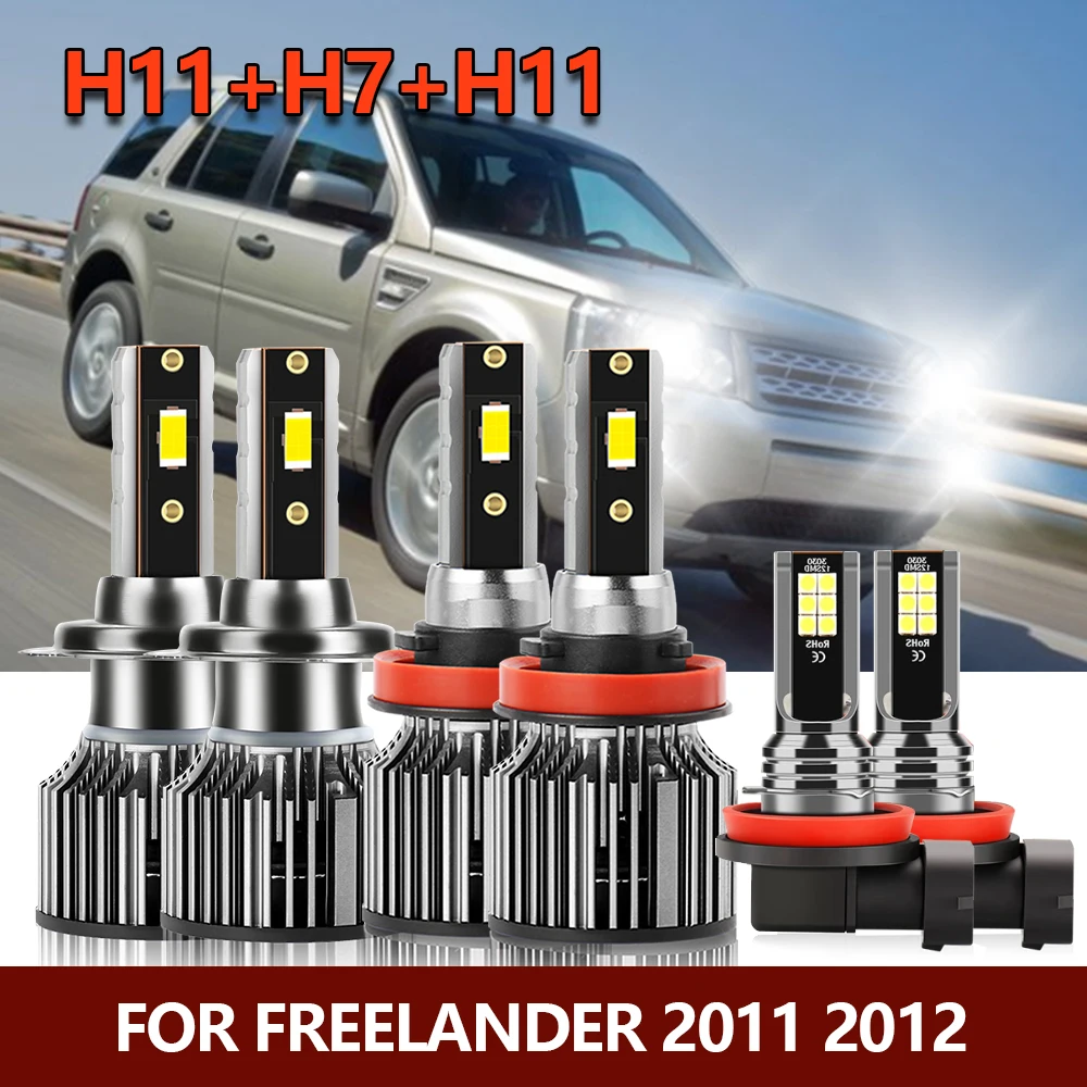 6x LED CSP Headlight H7 High H11 Low + LED Fog Light H8/H9/H11 Bulbs Combo Auto Car Lamps Kit Fit For Freelander 2011 2012
6x LED CSP Headlight H7 High H11 Low + LED Fog Light H8/H9/H11 Bulbs Combo Auto Car Lamps Kit Fit For Freelander 2011 2012