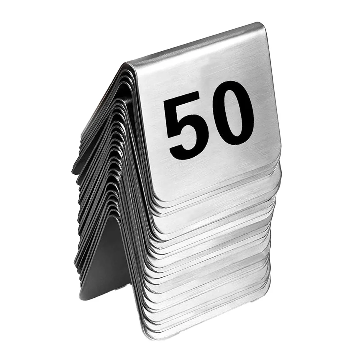 EYFL-50PCS Ресторан-бар Маркер для стола Настольный номерной знак Штабелируемые карточки с номером стола Двусторонний черный номер
EYFL-50PCS Ресторан-бар Маркер для стола Настольный номерной знак Штабелируемые карточки с номером стола Двусторонний черный номер