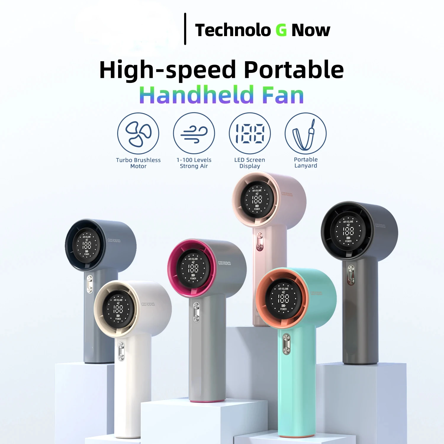 Mini Fan Rechargeable Strong Wind 100 Gear Wind Speed Electric Fan Digital Display Adjustable Turbo Portable Outdoor Handheld
Mini Fan Rechargeable Strong Wind 100 Gear Wind Speed Electric Fan Digital Display Adjustable Turbo Portable Outdoor Handheld