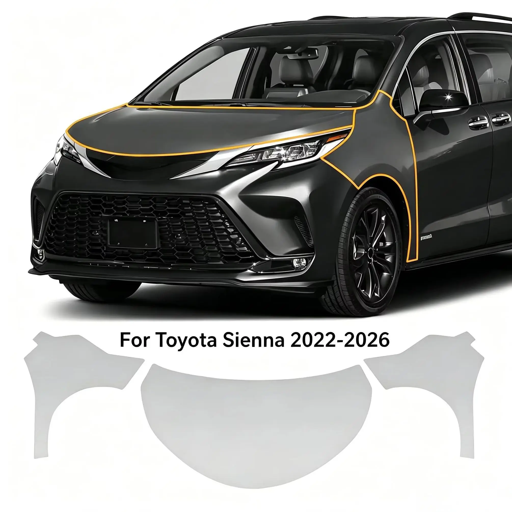 For Toyota Sienna 2022-2026 TPU Bumper Hood Pre-cut PPF Clear Paint Protective Film Custom Anti Scratch Self Healing Shield
For Toyota Sienna 2022-2026 TPU Bumper Hood Pre-cut PPF Clear Paint Protective Film Custom Anti Scratch Self Healing Shield 
