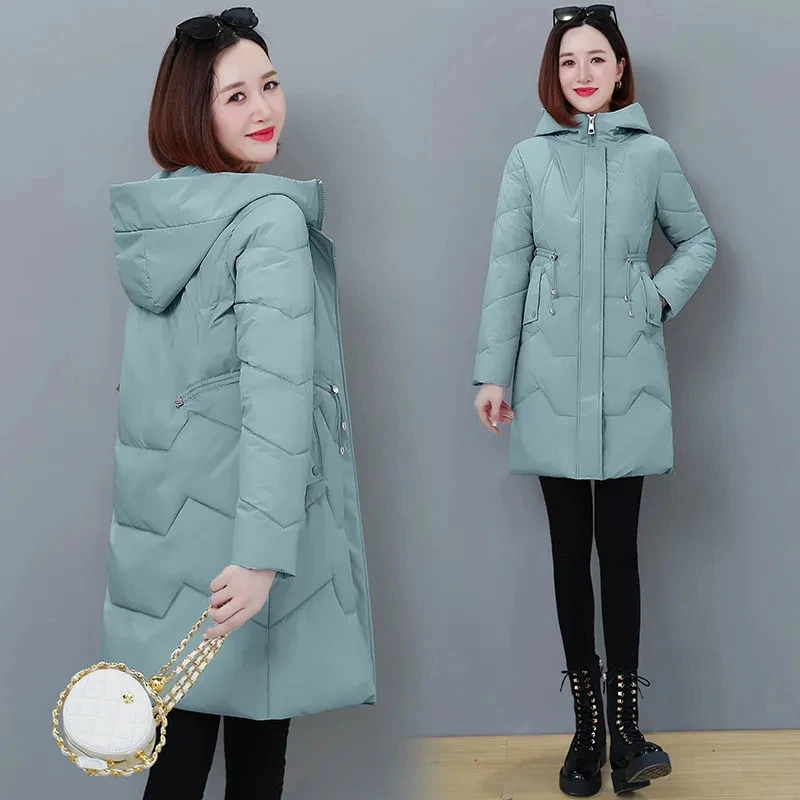 Large Size Thick Winter Jacket Female 2023 New Fashion Slim All-match Down Cotton Coat Hooded Warm Parkas Womens clothing
Large Size Thick Winter Jacket Female 2023 New Fashion Slim All-match Down Cotton Coat Hooded Warm Parkas Womens clothing