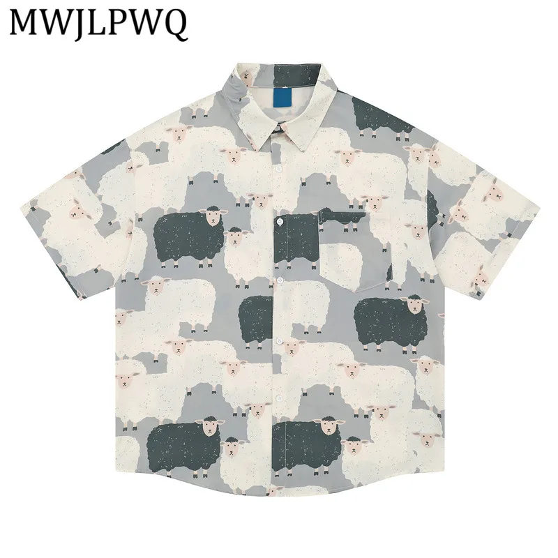 MWJLPWQ Lines Retro Short-Sleeve Floral Print Shirt For Men And Women Streetwear Summer Trendy Niche Design Loose Tops 16178
MWJLPWQ Lines Retro Short-Sleeve Floral Print Shirt For Men And Women Streetwear Summer Trendy Niche Design Loose Tops 16178