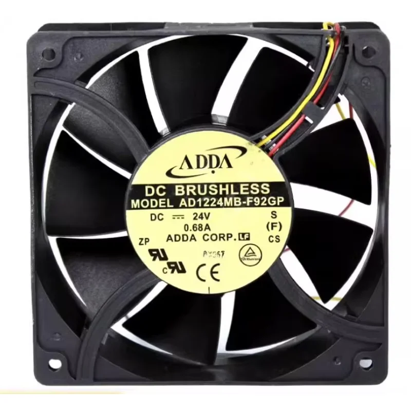ADDA AD1224MB-F92GP DC 24 В 0,68 А 120x120x38 мм 3-проводной охлаждающий вентилятор для сервера
ADDA AD1224MB-F92GP DC 24 В 0,68 А 120x120x38 мм 3-проводной охлаждающий вентилятор для сервера