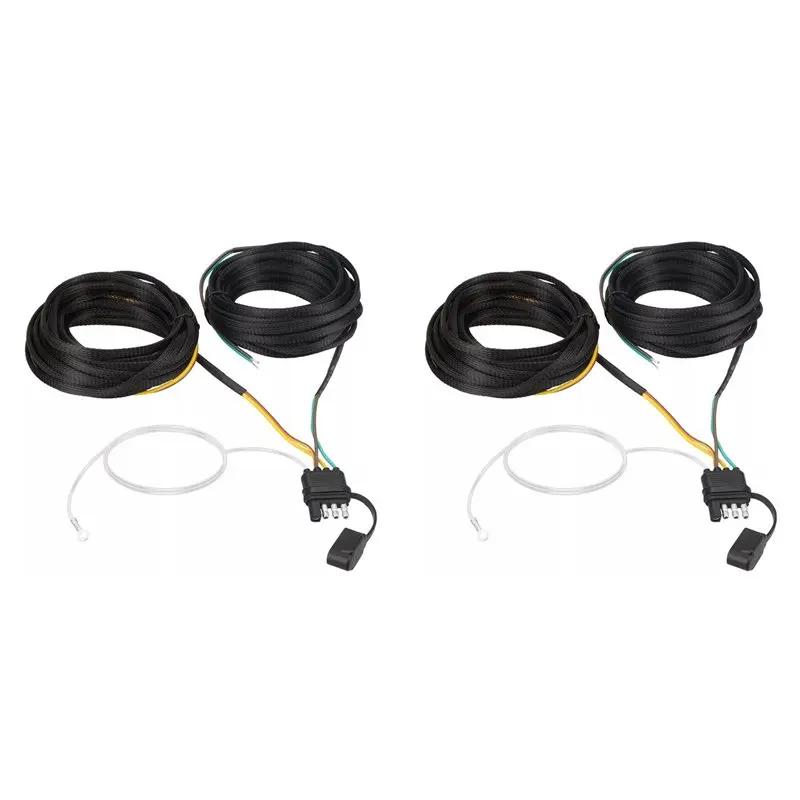 M50K-2Pcs 22FT 4 Pin 5 Wire Trailer Wiring Harness,Trailer Light Kit 5 Wire 4 Pin Harness Trailer Connector Wire Plug
M50K-2Pcs 22FT 4 Pin 5 Wire Trailer Wiring Harness,Trailer Light Kit 5 Wire 4 Pin Harness Trailer Connector Wire Plug