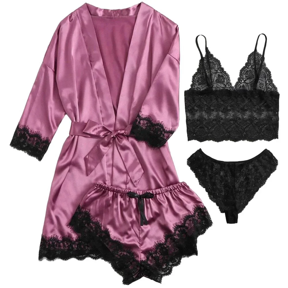 Pajamas Sleepwear Holiday Vacation Lingerie Nightwear No Elasticity Polyester Robe Sexy Sleeping Woman All Seasons
Pajamas Sleepwear Holiday Vacation Lingerie Nightwear No Elasticity Polyester Robe Sexy Sleeping Woman All Seasons