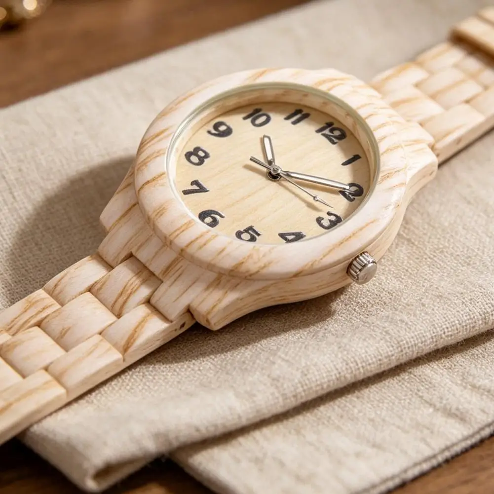 Wood Grain Quartz Watch Stylish Round Dial Watch Arabic Numerals Elegant Wristwatch for Men Women Daily Wear Office Parties Dati
Wood Grain Quartz Watch Stylish Round Dial Watch Arabic Numerals Elegant Wristwatch for Men Women Daily Wear Office Parties Dati