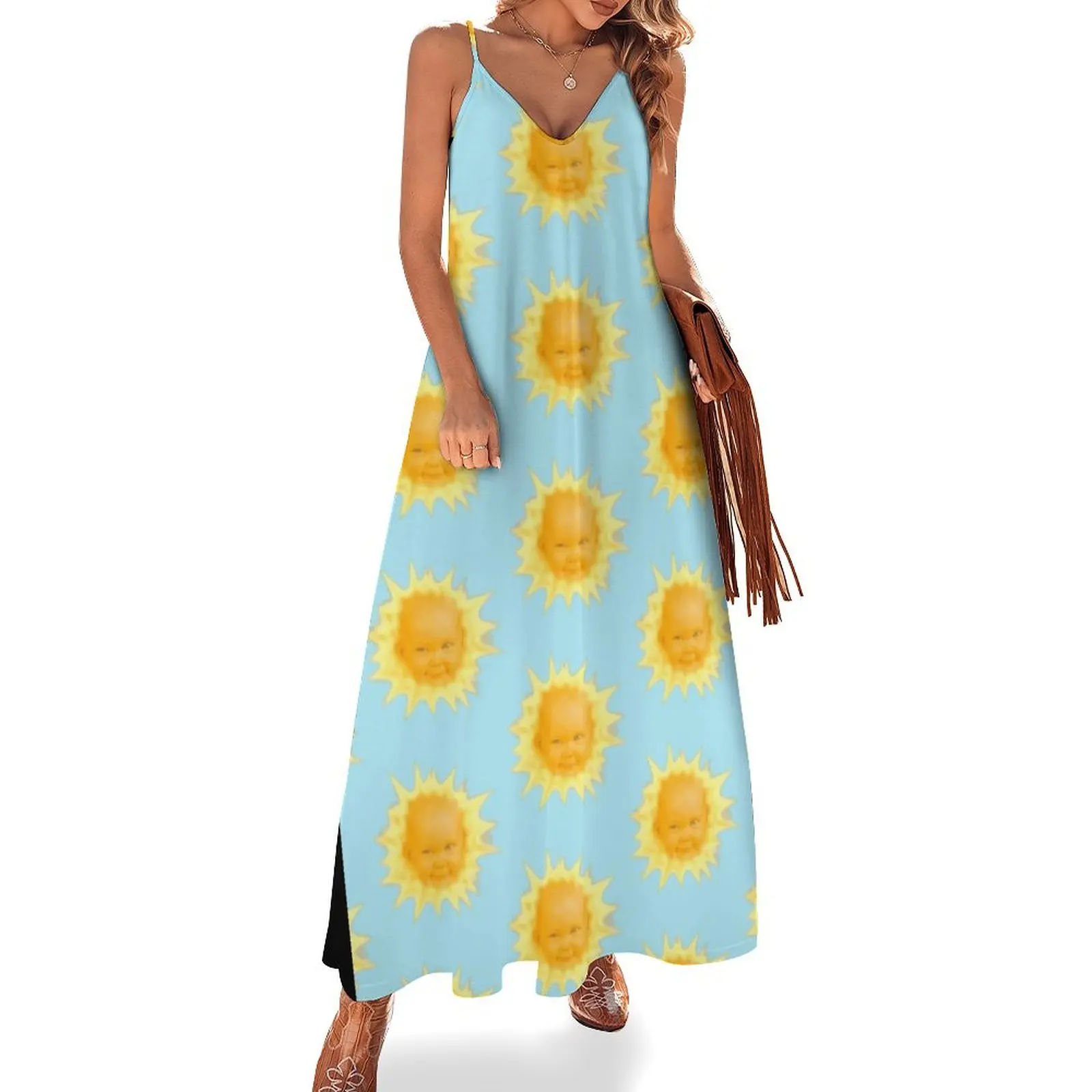 The sun baby Sleeveless Dress women's evening dresses Clothing female clothing women summer 2025 Dress
The sun baby Sleeveless Dress women's evening dresses Clothing female clothing women summer 2025 Dress