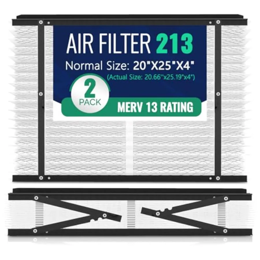 2-Pack 213 Replacement Filter Compatible with AprilAire Whole House Air Purifiers Models 1210 1620 2210 2216 3210 4200 MERV 13
2-Pack 213 Replacement Filter Compatible with AprilAire Whole House Air Purifiers Models 1210 1620 2210 2216 3210 4200 MERV 13