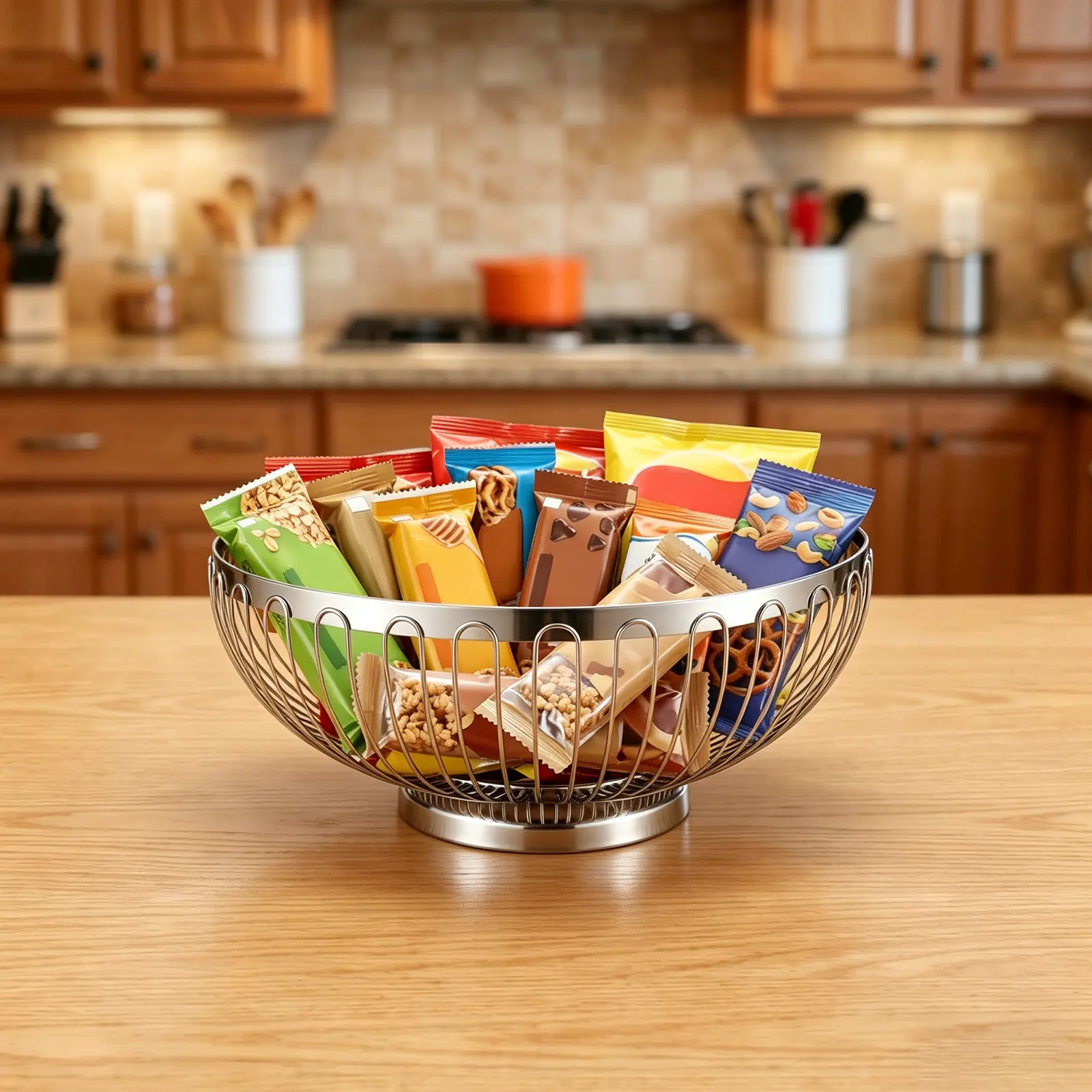 Stainless Steel Fruit Wire Basket Hollow Metal Storage Basket Kitchen Counter Vegetable Fruit Bowl Banana Holder
Stainless Steel Fruit Wire Basket Hollow Metal Storage Basket Kitchen Counter Vegetable Fruit Bowl Banana Holder