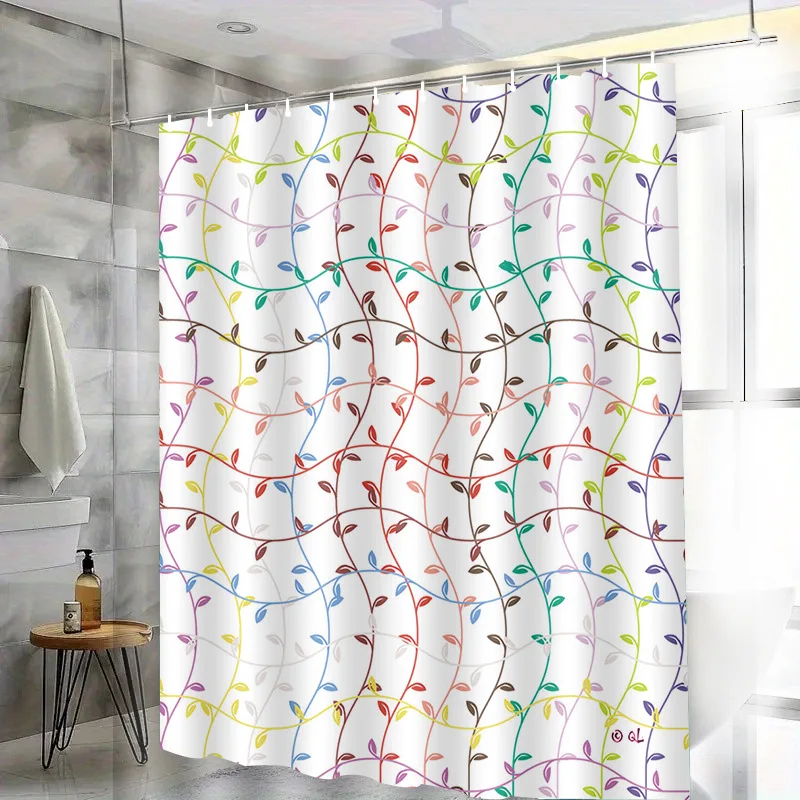 Wave-colored branches washable Dirt-Resistant Shower Curtain Shower Head waterproof Polyester Bath Curtain For Home Decor
Wave-colored branches washable Dirt-Resistant Shower Curtain Shower Head waterproof Polyester Bath Curtain For Home Decor