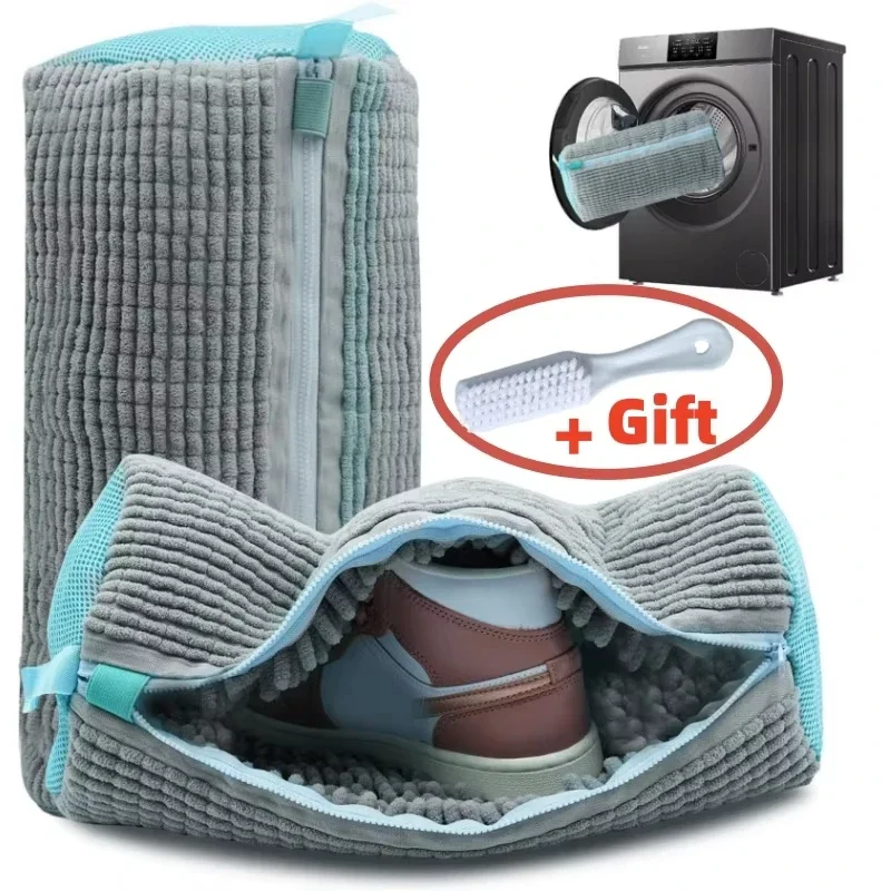 Shoe Washing Bags Set Washing Machine Shoe Laundry Bags with Zipper Shoes Cleaning Bag with Brush Shoes Laundry Fluffy Fibers
Shoe Washing Bags Set Washing Machine Shoe Laundry Bags with Zipper Shoes Cleaning Bag with Brush Shoes Laundry Fluffy Fibers