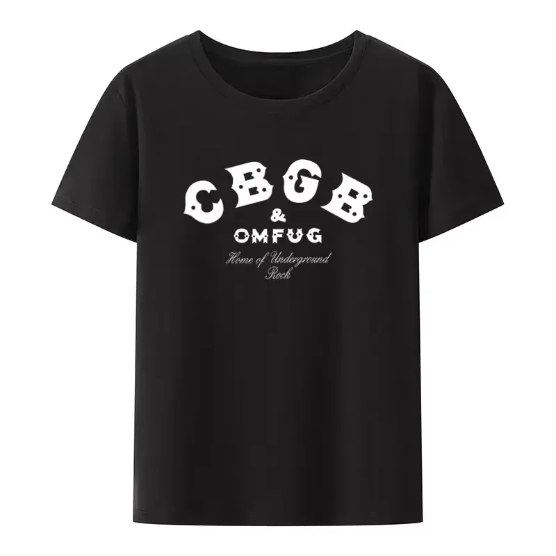CBGB OMFUG T-shirt Punk Rock CBs Underground Tee Adult Men Women Summer Style Breathable Graphic Tops Hip-hop Casual Streetwear
CBGB OMFUG T-shirt Punk Rock CBs Underground Tee Adult Men Women Summer Style Breathable Graphic Tops Hip-hop Casual Streetwear