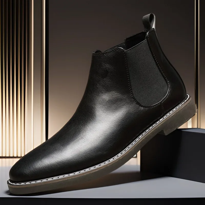Men Autumn Winter New Leather Boots Trendy Versatile Comfort Footwear High Top British Style Short Boots Casual Light Male Shoes
Men Autumn Winter New Leather Boots Trendy Versatile Comfort Footwear High Top British Style Short Boots Casual Light Male Shoes