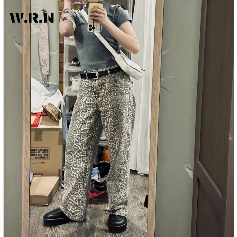 Tan Leopard Jeans Women Denim Pants Wide Leg Baggy Trousers Streetwear Hip Hop Vintage Loose Casual Pants Sk8 Style Clothes
Tan Leopard Jeans Women Denim Pants Wide Leg Baggy Trousers Streetwear Hip Hop Vintage Loose Casual Pants Sk8 Style Clothes