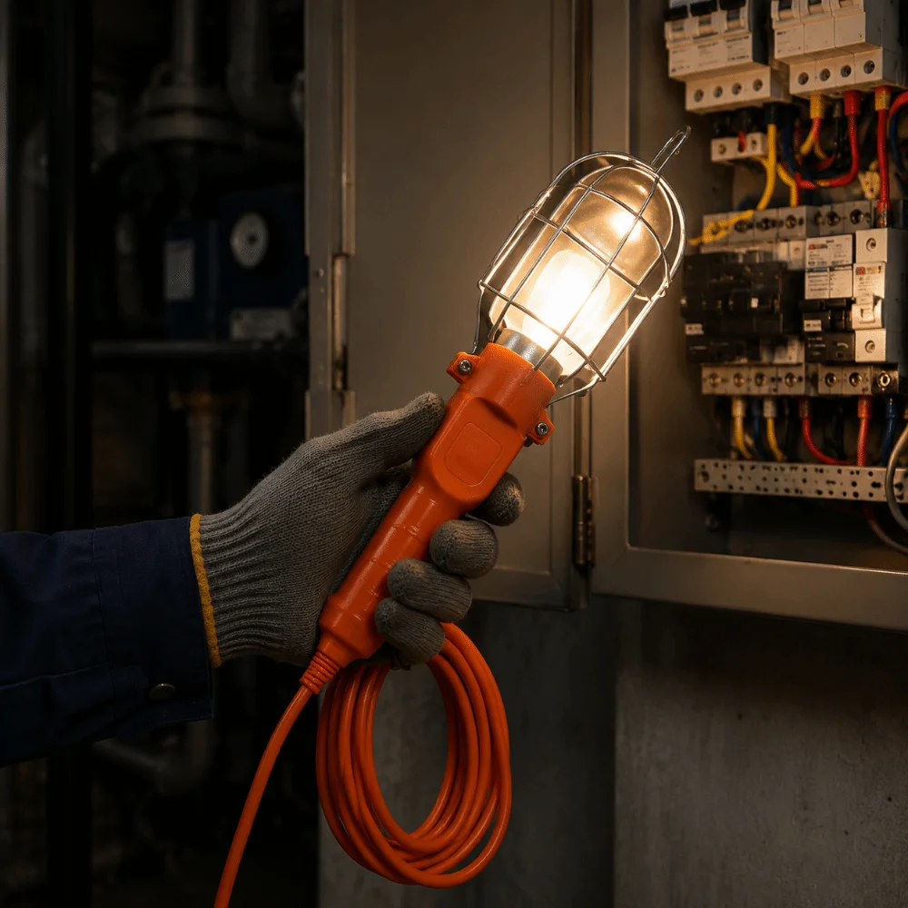 Iron Cover Handheld Work Light Sturdy Protection Steady Illumination Inspection Lamp Bright Illumination for EU/UK
Iron Cover Handheld Work Light Sturdy Protection Steady Illumination Inspection Lamp Bright Illumination for EU/UK