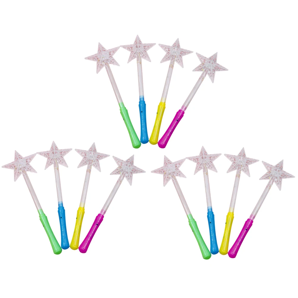 12pcs Five Pointed Star Glowing Rod Light Up Wand Fairy Themed Luminous Toys Kids Concerts Parties Performance Props
12pcs Five Pointed Star Glowing Rod Light Up Wand Fairy Themed Luminous Toys Kids Concerts Parties Performance Props