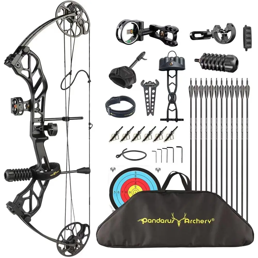 Adjustable Weight Compound Bow Set for Adults and Teens, 19-70 Lbs, 19-30 Length, USA-Made Limbs, Archery Kit Up to 320 FPS
Adjustable Weight Compound Bow Set for Adults and Teens, 19-70 Lbs, 19-30 Length, USA-Made Limbs, Archery Kit Up to 320 FPS