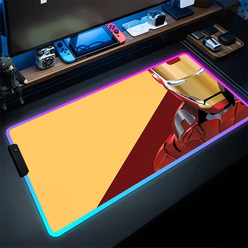 RGB Mouse Pad I-Iron Man Non-Slip Rubber Edge locking mousepads Game play mats notebook computer M-Marvel Home Decor boy style
RGB Mouse Pad I-Iron Man Non-Slip Rubber Edge locking mousepads Game play mats notebook computer M-Marvel Home Decor boy style