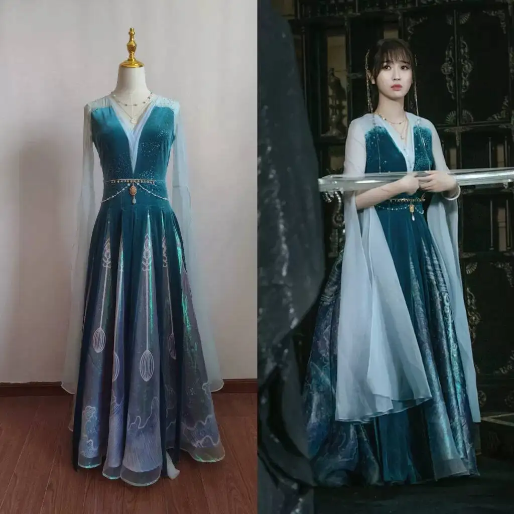 New Costume From The Drama "Canglanjue" Little Orchid Halloween Costume Cosplay The Ancient Costume Of Cang Yan Hanfu
New Costume From The Drama "Canglanjue" Little Orchid Halloween Costume Cosplay The Ancient Costume Of Cang Yan Hanfu