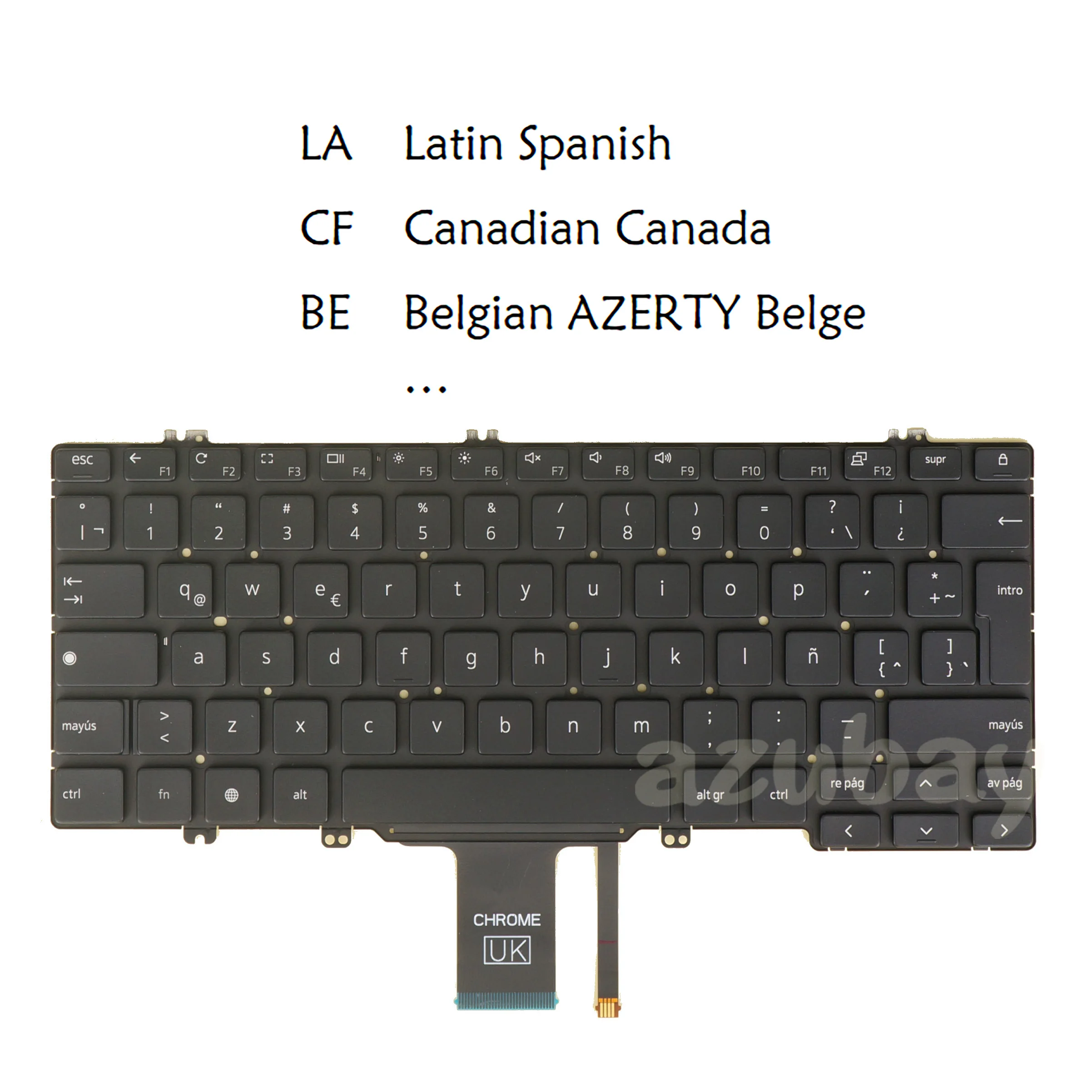 LA BE CA Backlit Laptop Keyboard for DELL Latitude 5300 2in1 Chromebook, 0KT07W 01G0C1 05RYHJ LA Spanish Canadian Belgian AZERTY
LA BE CA Backlit Laptop Keyboard for DELL Latitude 5300 2in1 Chromebook, 0KT07W 01G0C1 05RYHJ LA Spanish Canadian Belgian AZERTY