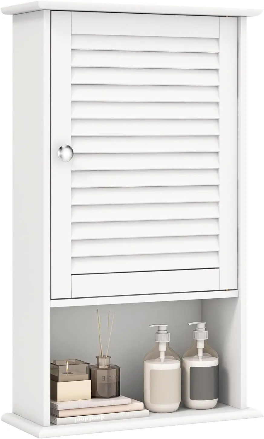 Bathroom Wall Mount Cabinet - Over The Toilet Storage Organizer With Single Door And Adjustable Shelf, Above Toilet Medicine
Bathroom Wall Mount Cabinet - Over The Toilet Storage Organizer With Single Door And Adjustable Shelf, Above Toilet Medicine