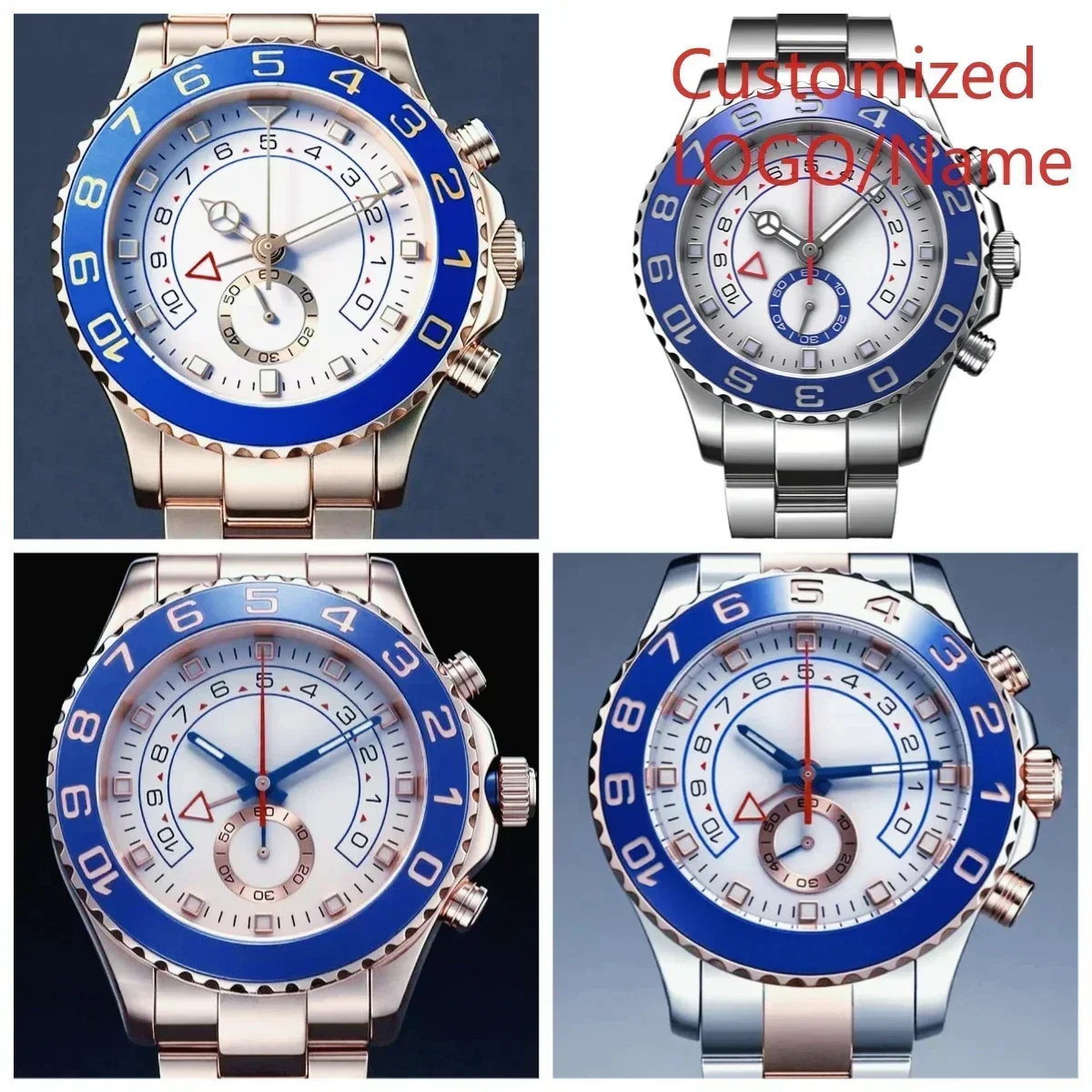 DONGDI Store Customized Watch 44mm Men's Automatic Mechanical Movement Watch 904L Stainless Steel Blue Ceramic Rose Gold
DONGDI Store Customized Watch 44mm Men's Automatic Mechanical Movement Watch 904L Stainless Steel Blue Ceramic Rose Gold