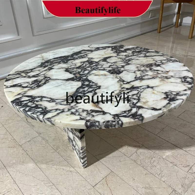 Italian light luxury tea table luxury stone coffee table natural marble
Italian light luxury tea table luxury stone coffee table natural marble