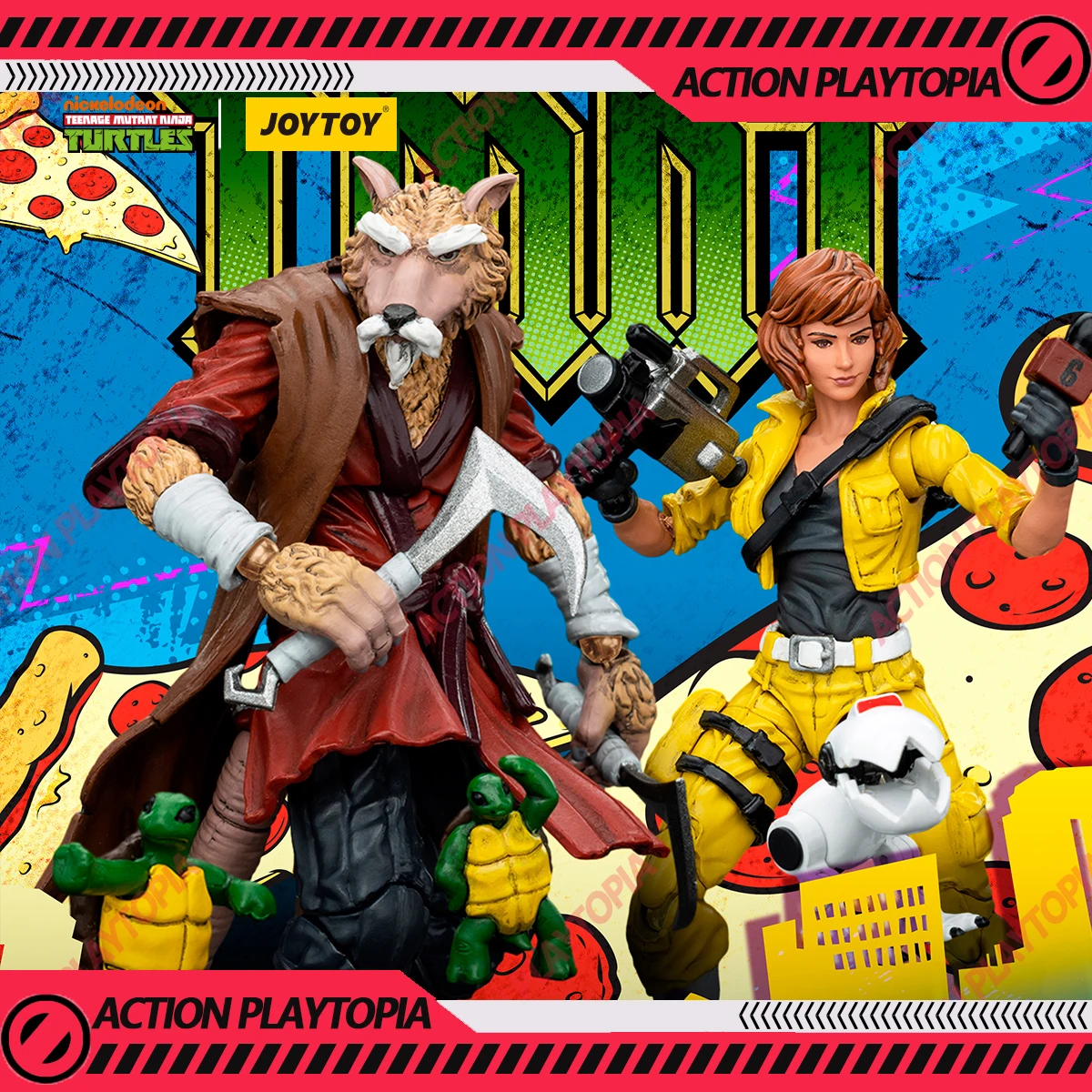 JOYTOY Teenage Mutant Ninja Turtles 1/18 Action Figure TMNT-Splinter April O'Neil Model Doll Collection Model Toys Hobby Gifts
JOYTOY Teenage Mutant Ninja Turtles 1/18 Action Figure TMNT-Splinter April O'Neil Model Doll Collection Model Toys Hobby Gifts