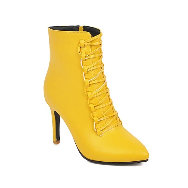 Zapatos De Mujer Ankle Boots Women Fashion Sexy Autumn Winter Pointed Toe Side Zip High Heels Wedding Party Shoe Big Size A99-6
Zapatos De Mujer Ankle Boots Women Fashion Sexy Autumn Winter Pointed Toe Side Zip High Heels Wedding Party Shoe Big Size A99-6