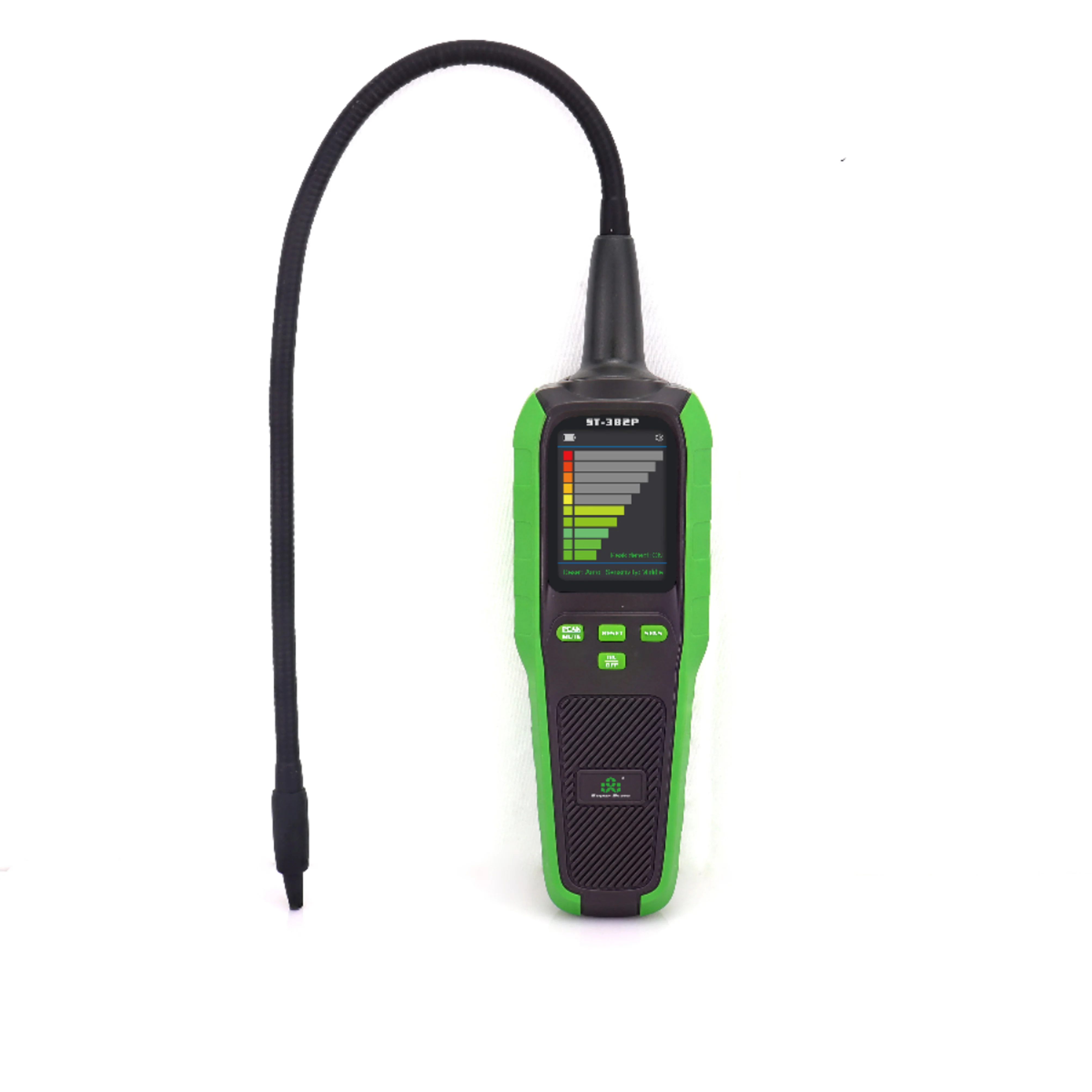 ST-382P High Sensitivity Automotive Leak Detector - AC Refrigerant/Coolant & Freon Gas Tester with 3000mAh Battery 
ST-382P High Sensitivity Automotive Leak Detector - AC Refrigerant/Coolant & Freon Gas Tester with 3000mAh Battery