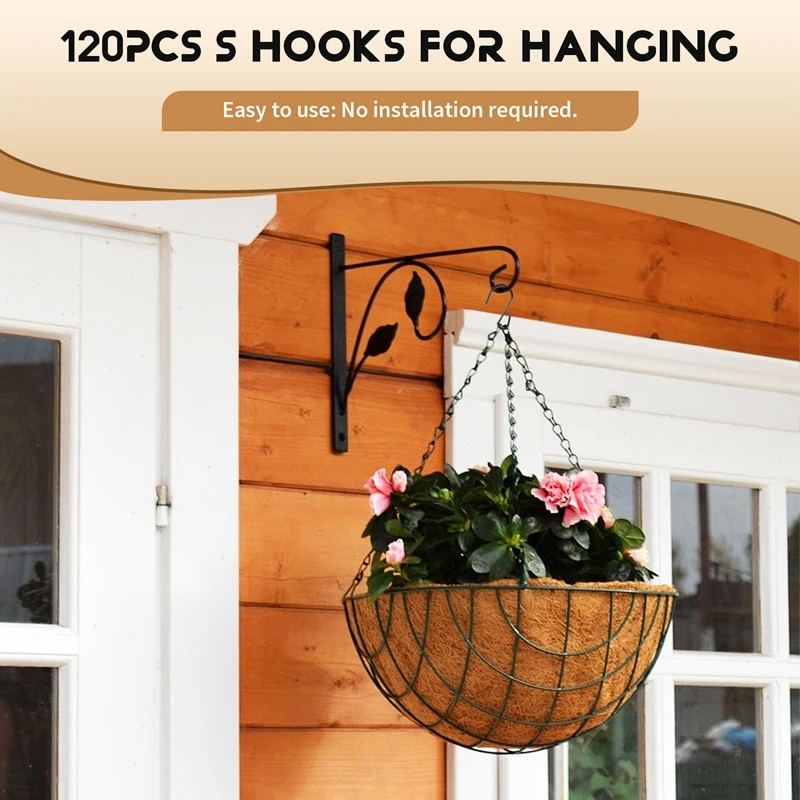 120Pcs 1-Inch For MINI S-Shaped Hook S-Shaped Hook Small S-Shaped Hook For Crafts (Black)-AT35
120Pcs 1-Inch For MINI S-Shaped Hook S-Shaped Hook Small S-Shaped Hook For Crafts (Black)-AT35