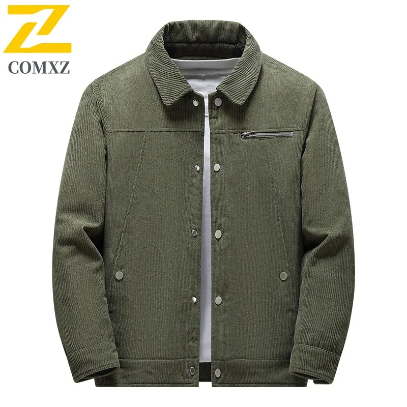 COMXZ зимняя куртка на флисовой подкладке, утолщенная повседневная куртка с вырезом и несколькими карманами, пальто на молнии, вельветовая хлопковая мужская одежда среднего возраста
COMXZ зимняя куртка на флисовой подкладке, утолщенная повседневная куртка с вырезом и несколькими карманами, пальто на молнии, вельветовая хлопковая мужская одежда среднего возраста