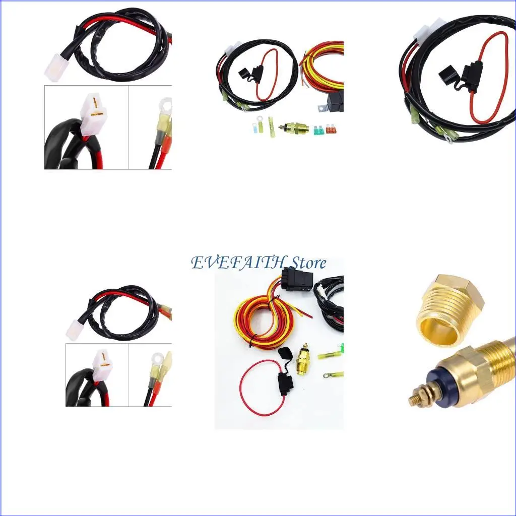 124B 40A Automotive Electric Fan Wiring Harness 185°F On 165°F Thermostat Switch
124B 40A Automotive Electric Fan Wiring Harness 185°F On 165°F Thermostat Switch