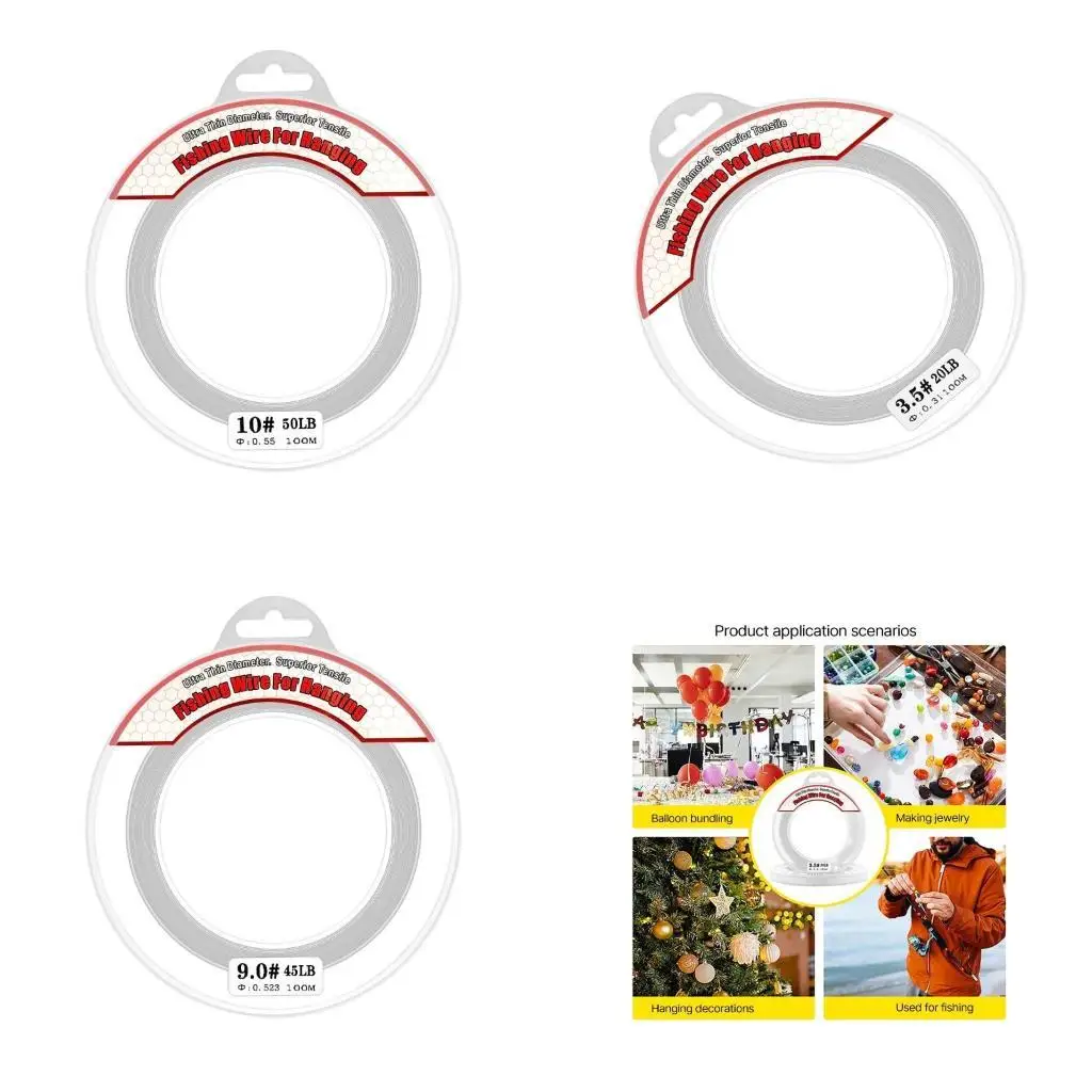 Y1UC 328ft Saltwater Fishing Line Beading Thread Nylon Fishing Line Tear-Resistant
Y1UC 328ft Saltwater Fishing Line Beading Thread Nylon Fishing Line Tear-Resistant