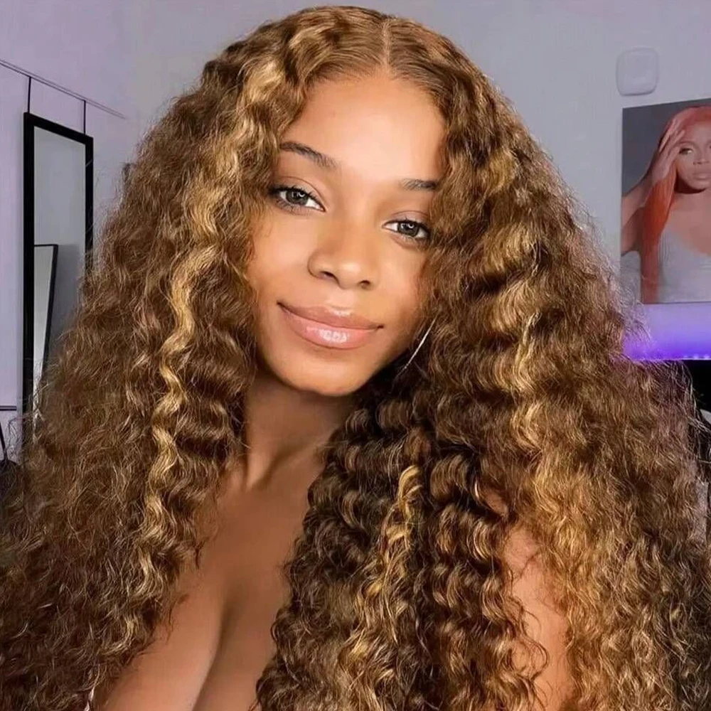 Highlight Wigs Human Hair Water Wave Frontal Human Hair Wigs 13X6 13X4 Hd Lace Front Wigs P4/27 Brown Blonde Ombre Colored Wigs
Highlight Wigs Human Hair Water Wave Frontal Human Hair Wigs 13X6 13X4 Hd Lace Front Wigs P4/27 Brown Blonde Ombre Colored Wigs