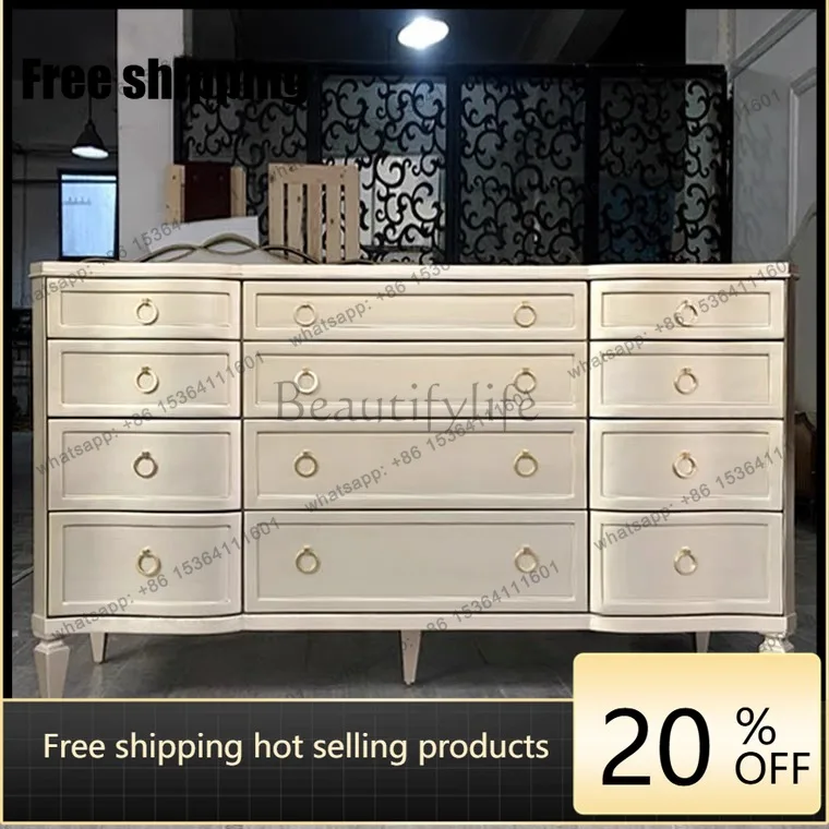 American solid wood light luxury entrance cabinet modern simple bedroom storage cabinet
American solid wood light luxury entrance cabinet modern simple bedroom storage cabinet