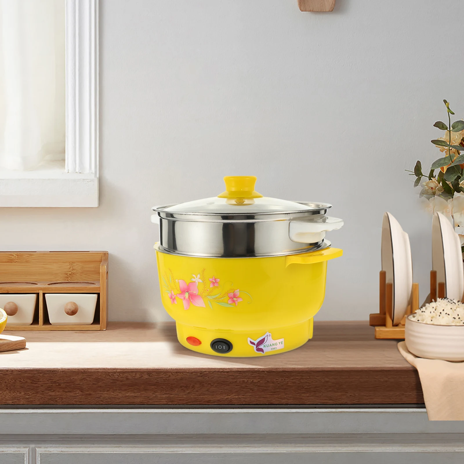 Electric Hot Pot Vegetable Steamer Food Grade Pan Cooking Travel Cooker Steaming Mini Fish Small
Electric Hot Pot Vegetable Steamer Food Grade Pan Cooking Travel Cooker Steaming Mini Fish Small