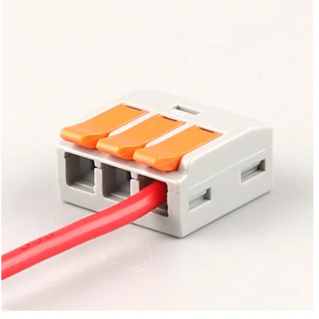 Quick Cable Wire Connector universal compact Connector household wiring connector 6mm² Conductor terminal Block
Quick Cable Wire Connector universal compact Connector household wiring connector 6mm² Conductor terminal Block