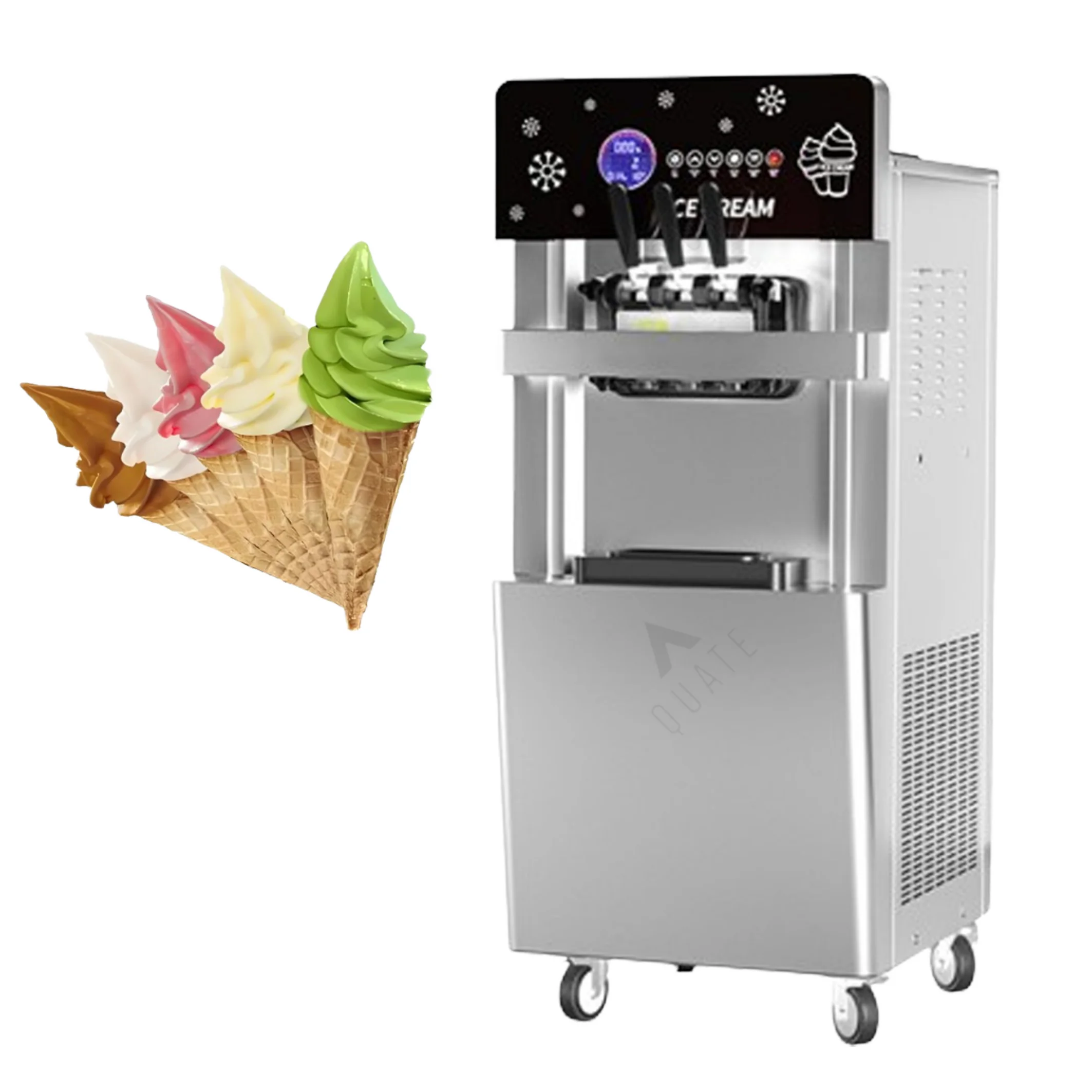 Commercial Soft Ice Cream Machine Vertical Ice Cream Machine Automatic Large Output Stainless Steel Sundae Cone Machine
Commercial Soft Ice Cream Machine Vertical Ice Cream Machine Automatic Large Output Stainless Steel Sundae Cone Machine