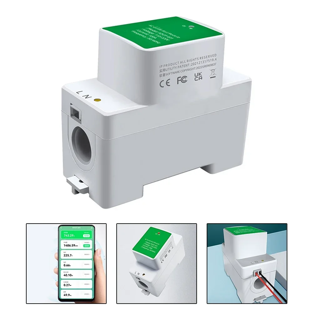 1pcs WIFI Electric Power Meter For Tuya Energy Measuring Tools Single-phase DIN Rail AC70~260V 0~100A Electric Power Meter
1pcs WIFI Electric Power Meter For Tuya Energy Measuring Tools Single-phase DIN Rail AC70~260V 0~100A Electric Power Meter