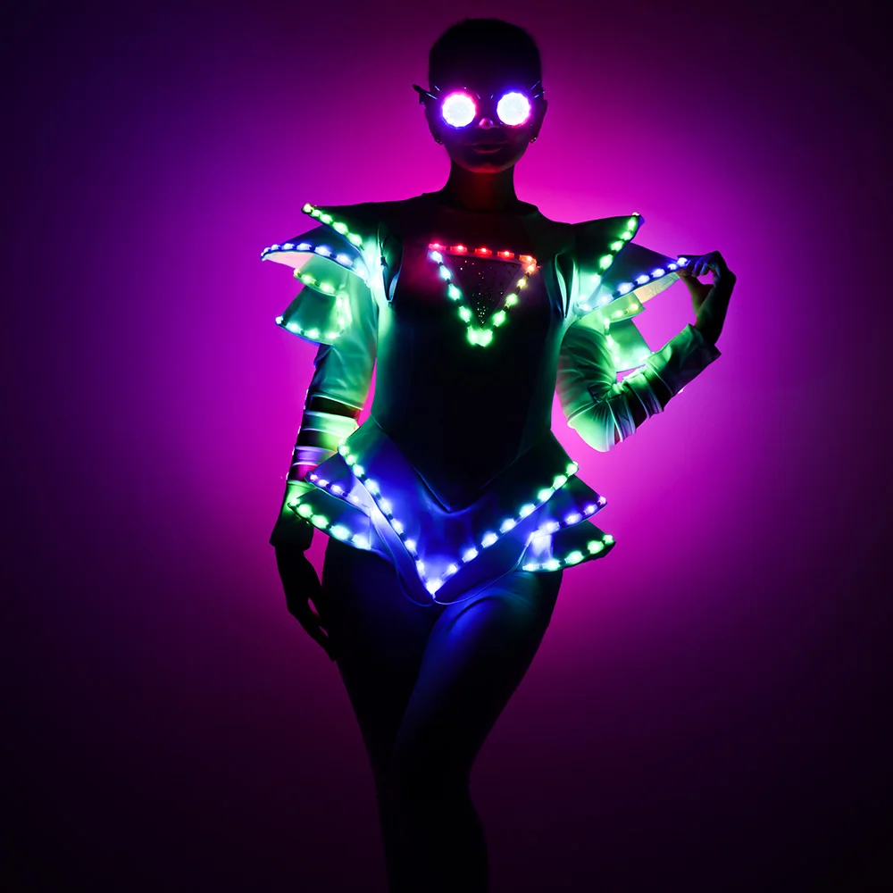 Led Costume Light Up Leotard Dance Dress Girls Disco Glowing Suit Cosplay White Jumpsuit Woman costume תחפושות לילדות 2024
Led Costume Light Up Leotard Dance Dress Girls Disco Glowing Suit Cosplay White Jumpsuit Woman costume תחפושות לילדות 2024