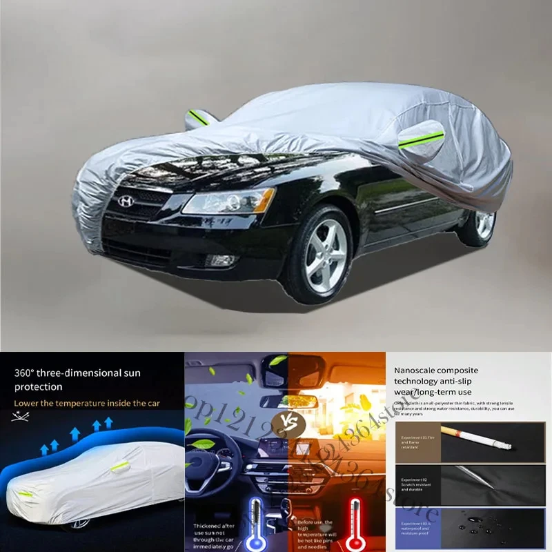 Чехол для автомобиля Hyundai NF, внешний чехол для автомобиля, наружная защита, полностью водонепроницаемые чехлы для автомобиля
Чехол для автомобиля Hyundai NF, внешний чехол для автомобиля, наружная защита, полностью водонепроницаемые чехлы для автомобиля