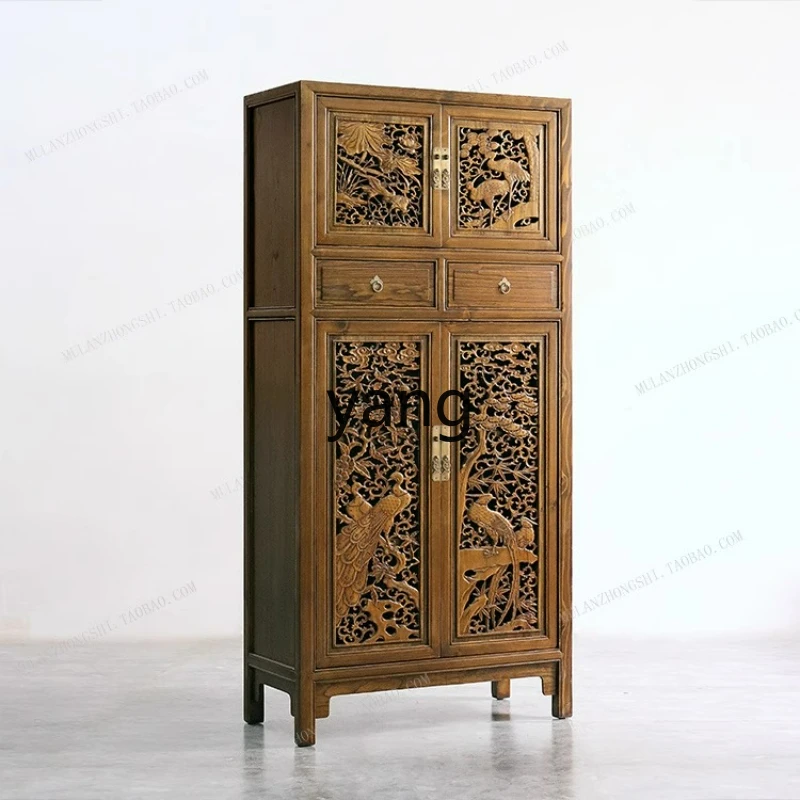 LTT Chinese solid wood bookcase Ming and Qing classical camphor wood door carved hollow cabinet antique wardrobe
LTT Chinese solid wood bookcase Ming and Qing classical camphor wood door carved hollow cabinet antique wardrobe