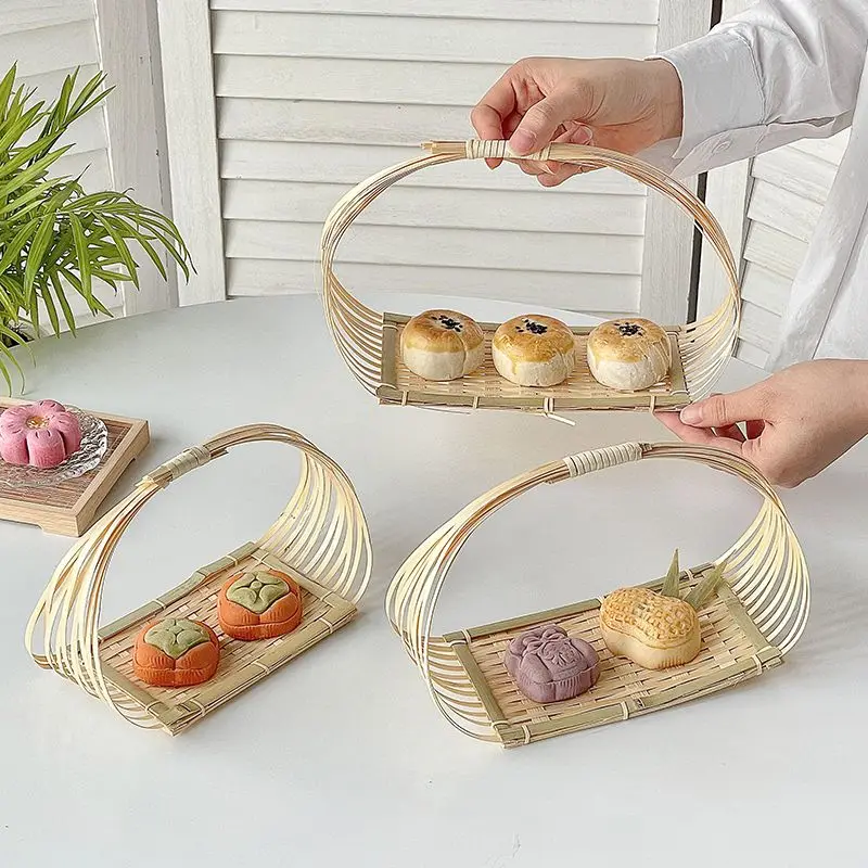 Bamboo Dessert Tabletop Refreshment Fruit Basket Handmade Pallet Multi-layer Pastry Carrying Basket Mini Creative Bamboo Basket
Bamboo Dessert Tabletop Refreshment Fruit Basket Handmade Pallet Multi-layer Pastry Carrying Basket Mini Creative Bamboo Basket