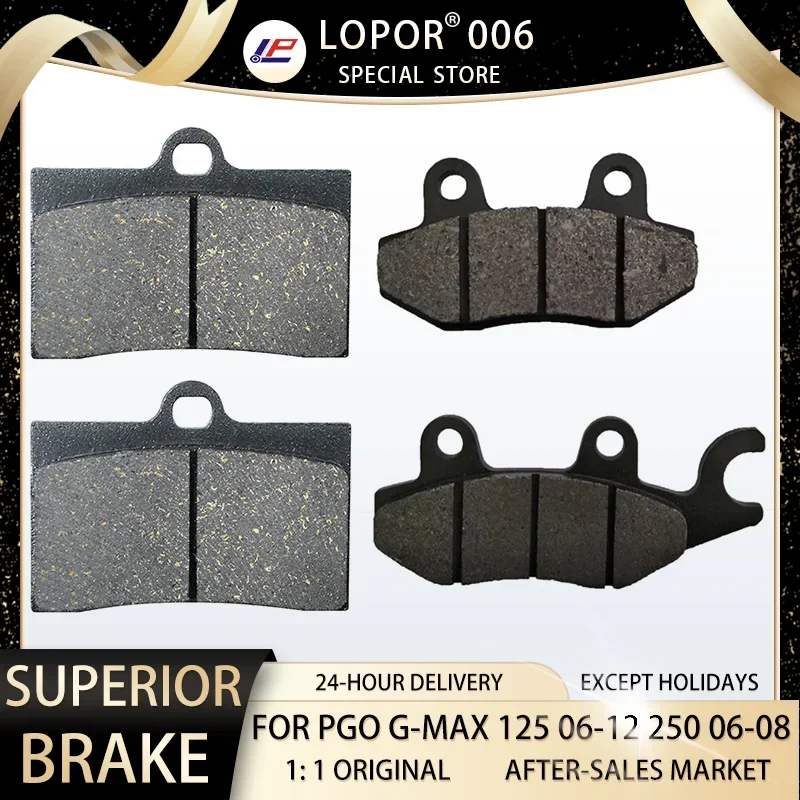 LOPOR Motorcycle Brake Pads Front&Rear For PGO G-Max 125 2009-2012 G-Max 250 2006-2008
LOPOR Motorcycle Brake Pads Front&Rear For PGO G-Max 125 2009-2012 G-Max 250 2006-2008