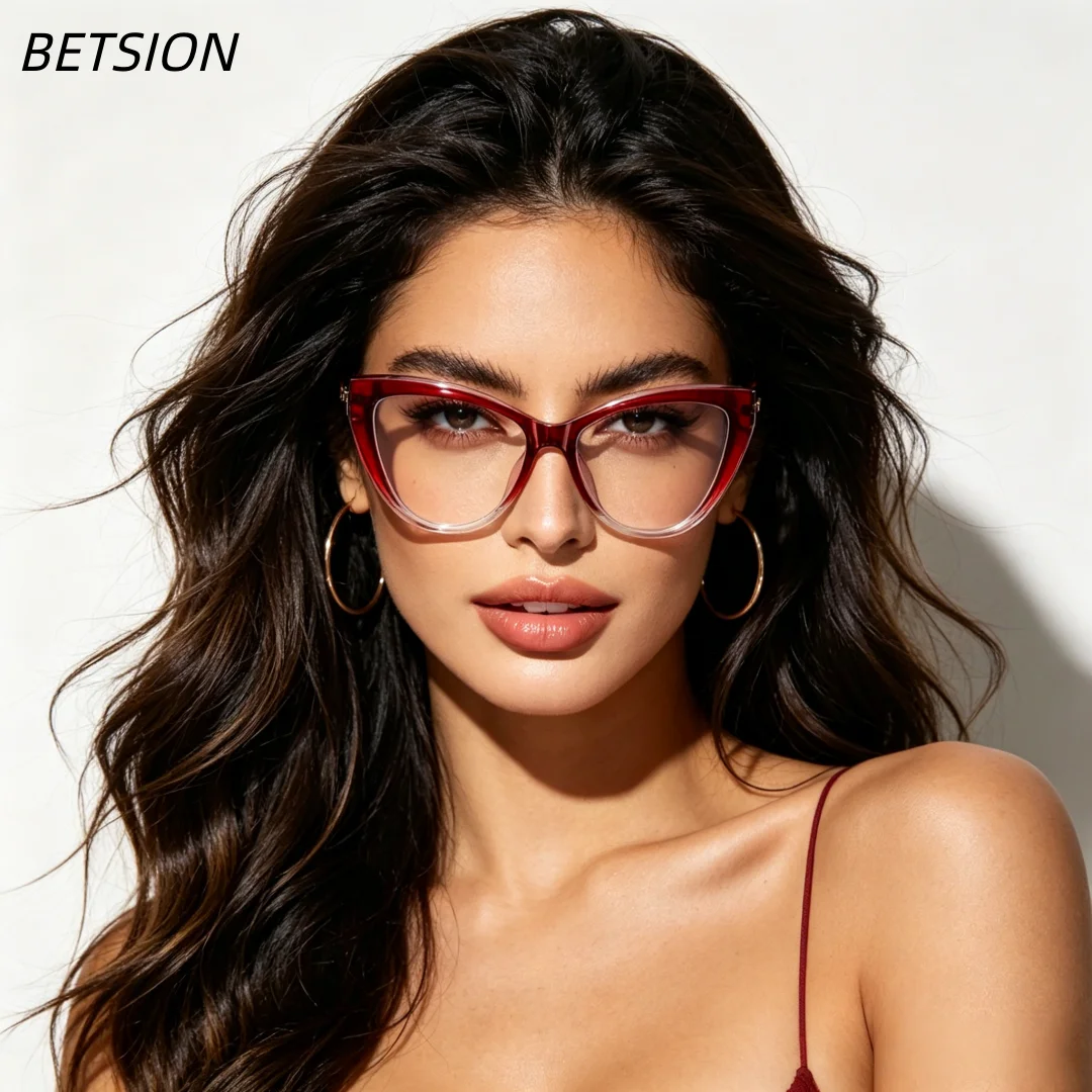BETSION Trendy Vintage Cat-Eye Reading Glasses TR Designer Women Eyewear Anti-Blue Light Metal Eyeglass Frames Women #LS248
BETSION Trendy Vintage Cat-Eye Reading Glasses TR Designer Women Eyewear Anti-Blue Light Metal Eyeglass Frames Women #LS248